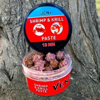 Feedermania Venom Pasztázott Csalizó Bojli - Paste Bolie 13mm BCN+ Shrimp/Krill