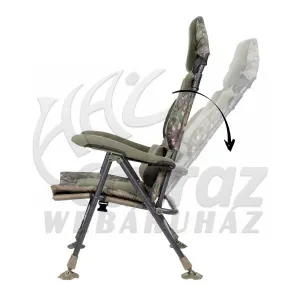 Trakker Levelite Longback Recliner Camo - Trakker Levelite Magas Háttámlájú Horgász Szék