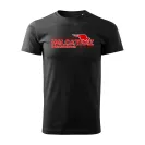 Halcatraz Fekete Póló Piros Logóval Méret: XL - Horgász Póló