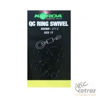 Korda QC Round Ring Swivel 11 - Gyorskapocs 8db/cs