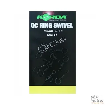 Korda QC Round Ring Swivel 11 - Gyorskapocs 8db/cs