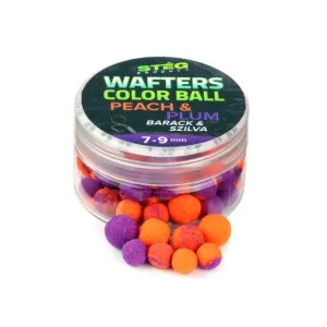 Stég Wafters Color Ball 7-9mm 15g Peach-Plum - Stég Csali