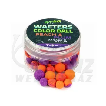 Stég Wafters Color Ball 7-9mm 15g Peach-Plum - Stég Csali