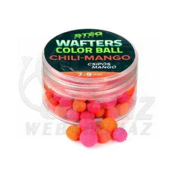 Stég Wafters Color Ball 7-9mm 15g Chili-Mango - Stég Csali