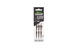 Korda Kable Leadcore Leader Hybrid Lead Clip QC Swivel Gravel 50cm - Korda Leadcore Szerelék