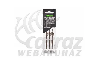 Korda Kable Leadcore Leader Hybrid Lead Clip QC Swivel Gravel 50cm - Korda Leadcore Szerelék