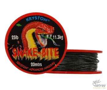 Kryston Snake Bite Green 20 méter 25 lb - Kryston Bevonatos Előkezsinór