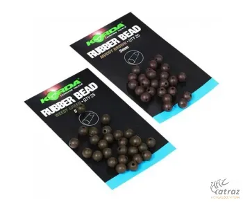 Korda Gumigyöngy Zöld - Korda Rubber Bead 4 mm 25 db/csomag