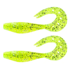Nevis Twister Shad 14cm Zöld Flitter - Nevis Twisterfarkú Gumihal