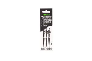 Korda Kable Leadcore Leader Hybrid Lead Clip QC Swivel Weed 50cm - Korda Leadcore Szerelék