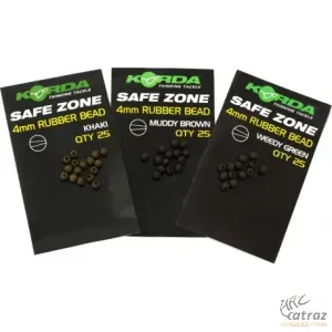 Korda Gumigyöngy Zöld - Korda Rubber Bead 4 mm 25 db/csomag