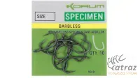Horog Korum Xpert Specimen Barbless Size:08