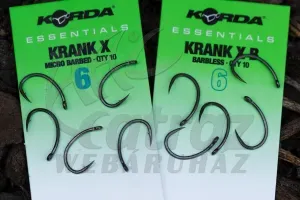 Korda Essentials Krank X Barbed - Pontyozó horog