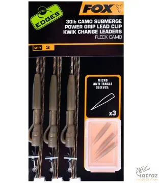 Fox Ólomkapcsos Bojlis Végszerelék - Fox Submerge Camo Power Grip Lead Clip Kwik Change 30lb Kit