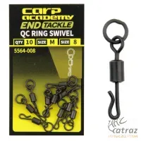 Carp Academy Gyorskapocs Karikával Méret: 11 - Carp Academy QC Ring Swivel Méret: S