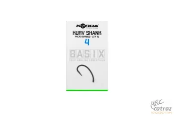 Korda Basix Kurv Shank Micro Barbed Méret: 4 - Korda Pontyozó Horog