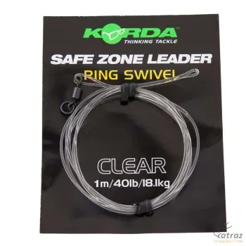 Korda Előtétzsinór Forgóval Áttetsző - Korda Safe Zone Leader Clear