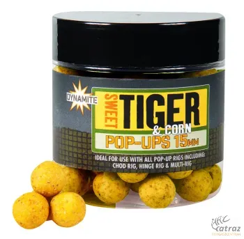 Dynamite Baits Tigrismogyoró & Édes Kukorica Pop-Up 15 mm - Dynamite Baits Sweet Tiger & Corn Pop-Up Csali