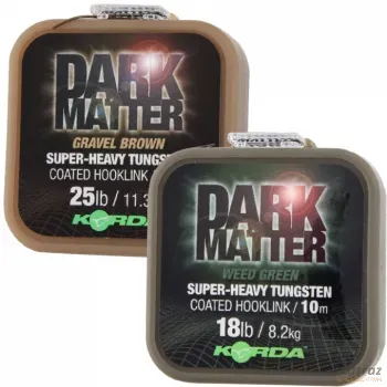 Korda Dark Matter Tungsten Coated Braid 10m 25lb Zöld