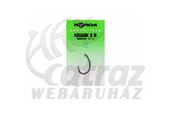 Korda Essentials Krank X Barbless - 2 - Pontyozó horog