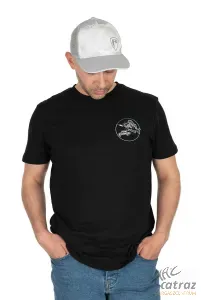 Fox Rage Limited Edition Perch Black T-Shirt Méret: 2XL - Sügér Mintás Horgász Póló