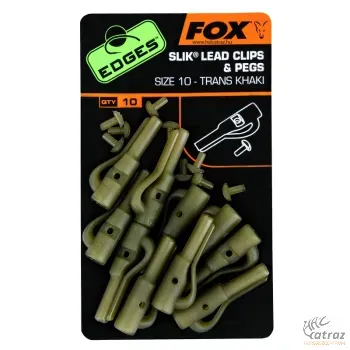 Fox Edges Biztonsági Ólomkapocs + Csapszeg Méret: 10 - Fox Slik Lead Clip & Pegs