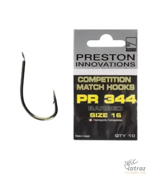 Preston Innovations Feeder Horog - Preston PRC344 Competition Horog Méret: 12