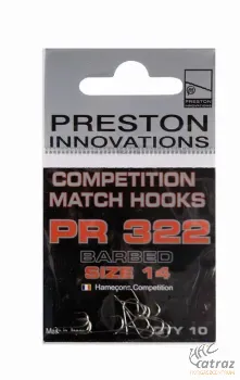 Preston Innovations Keszegező Horog - Preston PRC322 Competition Horog Méret: 18