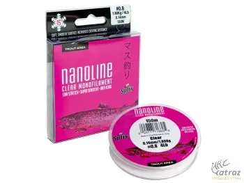 Sufix Nanoline Clear 150m 0,14mm - Sufix Nanoline Pisztrángozó Pergető Zsinór