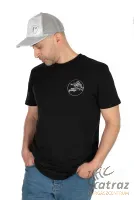 Fox Rage Limited Edition Perch Black T-Shirt Méret: L - Sügér Mintás Horgász Póló