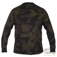 Avid Distortion Camo Lite T-Shirt Long Sleeve Méret: S - Avid Carp Hosszú Ujjú Póló