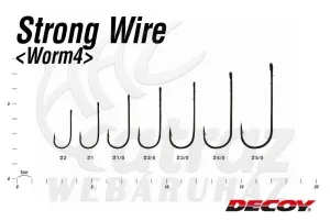 Decoy Worm 4 Strong Wire 1 - Decoy Süllőző Horog
