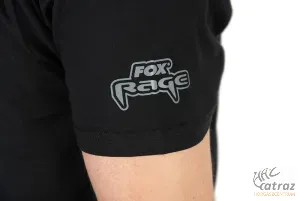 Fox Rage Limited Edition Perch Black T-Shirt Méret: L - Sügér Mintás Horgász Póló