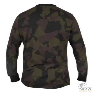 Avid Distortion Camo Lite T-Shirt Long Sleeve Méret: S - Avid Carp Hosszú Ujjú Póló