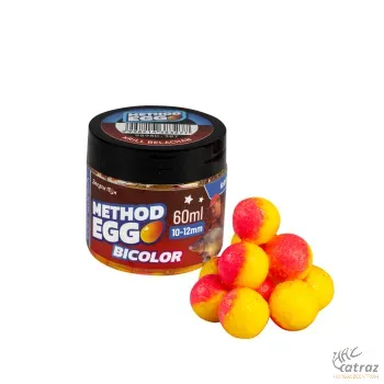 Benzar Mix Method Egg 10-12 mm Krill & Belachan 60ml - Piros/Sárga