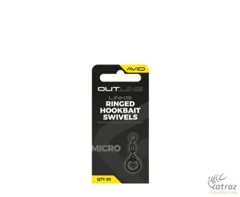 Avid Outline Micro Ringed Hookbait Swivel - Avid Karikás Microforgó