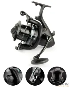 Daiwa Bojlis Horgász Szett - Black Widow Carp 3,90m 3,50lb + Nevis Motive Carp Orsó 6000 + Sufix Ultra Knot Yellow Zsinór