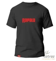 Rapala Black Red Logo T-Shirt - Rapala Fekete Póló