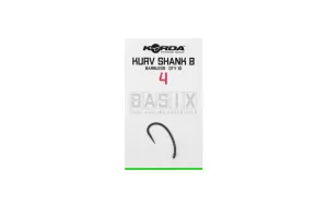 Korda Basix Kurv Shank Barbless Méret: 4 - Korda Pontyozó Horog