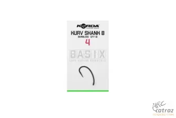 Korda Basix Kurv Shank Barbless Méret: 4 - Korda Pontyozó Horog