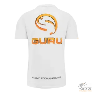 Guru Semi Logo Tee White Horgász Póló - Méret: 2XL