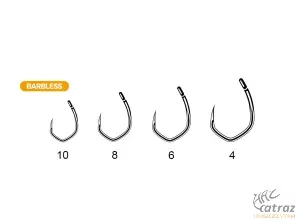 Carp Spirit Razor V-Curve Barbless Pontyozó Horog Méret:6 - Szakállnélküli Horog