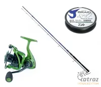 Daiwa Pergető Szett - Daiwa Triforce Target Zander Spin + Okuma Ceymar TG-3000 + Daiwa J-Braid Fonott Zsinór