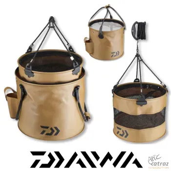 Daiwa Összehajtható Csalihalas Vödör - Daiwa Bait Fish Bucket With Insert