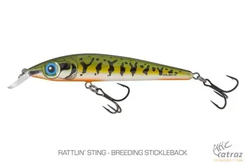Salmo Rattlin' Stings Suspending 9cm Breeding Stickleback - Vízközti Salmo Wobbler
