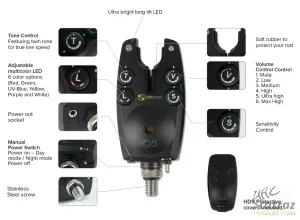 Carp Spirit HD5 4+1 Részes Elektromos Kapásjelző Szett - Carp Spirit HD 5 Elektromos Kapásjelző Készlet