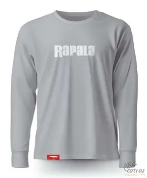 Rapala Grey White Logo Long Sleeve - Rapala Hosszú ujjú Póló