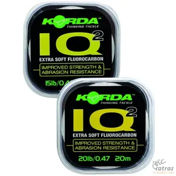 Korda IQ Extra Soft Fluorocarbon Hooklink 20lb - Lágy Fluorocarbon Előkezsinór