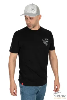 Fox Rage Limited Edition Pike Black T-Shirt Méret: L - Csuka Mintás Horgász Póló