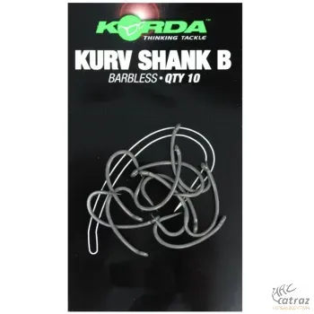 Korda Kurv Shank Barbless Horog Méret: 8 - Korda Kurv Shank Szakállnélküli Pontyozó Horog